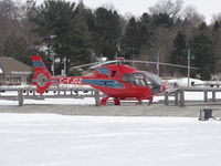 C-FJDZ - Eurocopter EC120B landed on frozen docks in Muskoka Bay, Lake Muskoka. - by Grant Cleveland