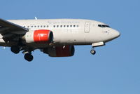 LN-RPY @ EBBR - Flight SK589 is descending to RWY 02 - by Daniel Vanderauwera
