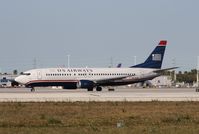 N454UW @ KMIA - Boeing 737-400 - by Mark Pasqualino