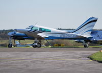 N850KF @ EGTF - Cessna 310Q at Fairoaks - by moxy