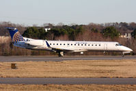 N27152 @ ORF - United Express (ExpressJet Airlines) N27152 (FLT BTA2780) from Houston Bush Intercontinental (KIAH) rolling out on RWY 23 after arrival. - by Dean Heald