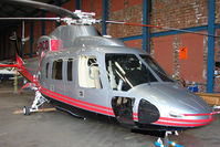 G-PACO @ EGCB - Keystone Helicopter Corp S-76C, c/n: 760782 hangared at City of Manchester