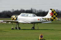 G-LYFA @ EGCB - 1982 Intreprinderea De Avioane Bacau YAK-52, c/n: 822608 at City Airport, Manchester