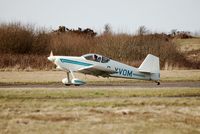 G-XVOM @ EGFH - Departing Runway 22 - by Roger Winser