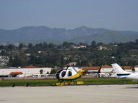 N818CE @ CMA - 1981 Hughes 369D, one Allison 250 C20 derated to 250 shp, in the colors of Southern California Edison Co. - by Doug Robertson