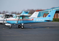 G-WACU @ EGTB - Reims Cessna FA142 Aerobat at Wycombe Air Park. - by moxy