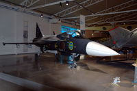 39-2 @ ESCF - The second prototype of the Saab Gripen fighter is preserved in the Flygvapenmuseum (Swedish Air Force Museum) in Malmslätt, Sweden. - by Henk van Capelle