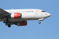 LN-BRV @ EBBR - Arrival of flight SK4743 to RWY 02 - by Daniel Vanderauwera