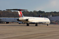 N934DL @ ORF - Delta 1255  from Hartsfield-Jackson Atlanta Int'l (KATL) waiting for the ground crew to ready the gate area. - by Dean Heald