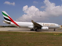 A6-EAO @ LMML - A330 A6-EAO Emirates - by raymond