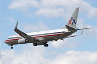 N837NN @ KORD - American Airlines Boeing 737-823, AAL1355 arriving from KLAS, on approach RWY 28 KORD. - by Mark Kalfas