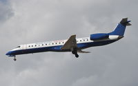 N803HK @ KORD - Airlines/United Express Embraer EMB-145EP, LOF7723 arriving from KSTL, on approach RWY 28 KORD. - by Mark Kalfas