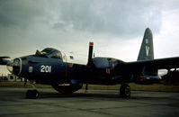 201 - SP-2H Neptune of 320 Squadron Royal Netherlands Navy in the static park at the 1976 Intnl Air Tattoo at RAF Greenham Common. - by Peter Nicholson