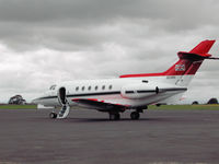 ZE395 @ CAX - BAe 125 CC.3, callsign Ascot 1005, of 32 (The Royal) Squadron at RAF Northolt seen at Carlisle in the Summer of 2003. - by Peter Nicholson