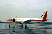 N300PM @ SYR - Gulfstream I of the Philip Morris Company seen at Syracuse in the Summer of 1976. - by Peter Nicholson
