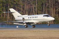 N843LX @ ORF - Oklahoma Garages LLC 1996 Raytheon Hawker 800XP N843LX from Southwest Florida Int'l (KRSW) landing RWY 23.