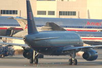 N820UA @ KLAX - United Airlines Airbus A319-131 arriving at LAX, turning onto TWY B. - by Mark Kalfas