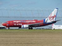 VH-VBJ @ YMML - Virgin Blue Boeing 737 Victor Bravo Juliet lined up on runway 34 at Melbourne (Tullamarine)