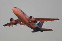 N403FE @ KLAX - FedEx Airbus A310-203, FDX1623 departing RWY 25L KLAX, on a short hop down to KLGB. - by Mark Kalfas