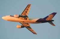 N403FE @ KLAX - FedEx Airbus A310-203, FDX1623 departing RWY 25L KLAX, on a short hop down to KLGB - by Mark Kalfas