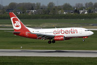 D-ABBW @ EDDL - Air Berlin arrival at DUS