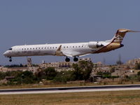 5A-LAA @ LMML - CRJ900 5A-LAA Libyan Arab Airlines - by raymond