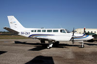 5H-ZAY @ HTDA - Cessna 404's are being replaced with Caravan's. - by Duncan Kirk