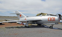 1301 @ VLE - 1301 Mikoyan Gurevich MIG 15 Fagot C/N 5058

J t Robidoux Airport (VLE)
Planes of Fame Air Museum
Valle, AZ
Tomás Del Coro
April 11, 2011 - by Tomás Del Coro