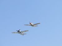N5833 @ CCB - Leading 2 plane formation over runway 24 with N91707