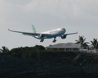 F-ORLY @ TNCM - Air Caraibes landing at TNCM - by Daniel Jef