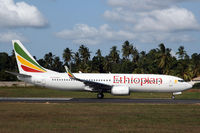 ET-AMZ @ HTZA - Ethiopian has scheduled flights in to Zanzibar. - by Duncan Kirk