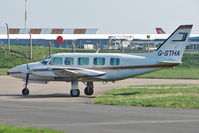 G-STHA @ EGNX - 1980 Piper PIPER PA-31-350, c/n: 31-8052077 - by Terry Fletcher