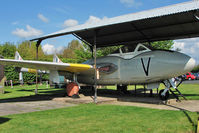 XK590 @ EGBW - 1950 De Havilland Vampire T11, c/n: 15779 at Wellesbourne Museum