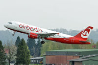 HB-IOZ @ LOWL - Air Berlin (Belair) Airbus A320-214 take off in LOWL/LNZ - by Janos Palvoelgyi