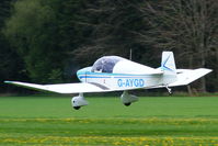 G-AYGD @ EGTW - Departing from Oaksey Park - by Chris Hall