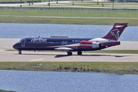 N891AT @ MCO - Air Trans Atlanta Falcons logojet 2004 Boeing 717-200, c/n: 55043 - by Terry Fletcher