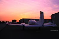N55DK @ KFUL - A beautiful 310 basks in the last colors of the sunset at Fullerton. - by Nick Taylor Photography