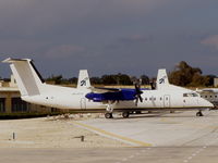 9H-AFD @ LMML - Dash-8 9H-AFD Medavia - by raymond
