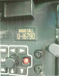 68-16790 @ KGEZ - The radio call plate. 0-16790 means the aircraft is more than 10 years old. The real # is 68-16790. 790 is a Viet Nam vet as you can see in the other picture. - by Jeffrey Kron