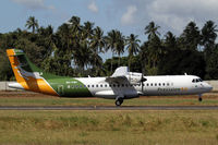 5H-PWC @ HTZA - Precision ATR-72 touching down at Zanzibar - by Duncan Kirk