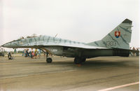 1303 @ EGVA - MiG-29UB Fulcrum of the Slovak Air Force on display at the 1994 Intnl Air Tattoo at RAF Fairford. - by Peter Nicholson