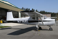 N7768E @ 0S9 - This old Cessna 150 sits on the ramp at Port Townsend/Jefferson County - by Duncan Kirk
