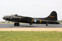 N3703G @ LFI - This B-17G flew in from Seymour Johnson AFB on Monday morning and has been parked on the ramp for the past couple of days. This aircraft was used in the filming of the 1990 movie Memphis Belle. The original Memphis Belle is at Wright Patterson AFB