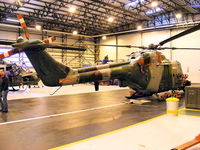 ZD282 @ EGDY - Royal Marines Lynx AH.7, inside Hangar 9, 847 Sqdn, Commando Lynx unit - by Chris Hall