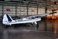 G-ASZE @ EGDY - inside the 727 NAS Hangar - by Chris Hall