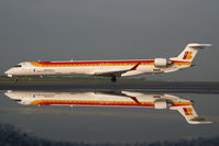 EC-LJR @ LOWW - Air Nostrum CRJ1000 - reflection - by Dietmar Schreiber - VAP