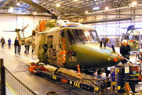 ZD282 @ EGDY - inside Hangar 9, 847 Sqdn, Commando Lynx unit - by Chris Hall