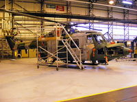 XZ177 @ EGDY - Royal Marines Lynx AH.7, inside Hangar 9, 847 Sqdn, Commando Lynx unit - by Chris Hall