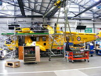 XZ592 @ EGDY - inside Hangar 5, SERCO heavy maintenance - by Chris Hall