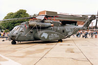 163057 @ MHZ - MH-53E, callsign Navy Juliet Mike 996, of Helicopter Combat Support Squadron HC-4 based at Sigonella, Sicily on display at the 1995 RAF Mildenhall Air Fete. - by Peter Nicholson
